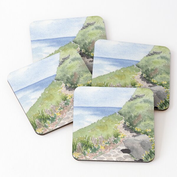 Item preview, Madeira, Portugal PR1 Hike Watercolor Painting designed and sold by srsig designs.