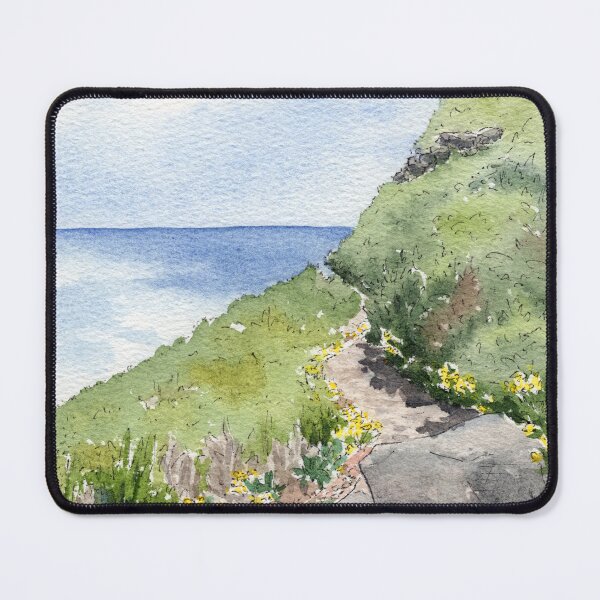 Item preview, Madeira, Portugal PR1 Hike Watercolor Painting designed and sold by srsig designs.