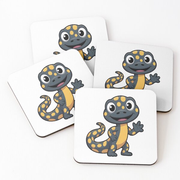 Item preview, Cute Spotted Salamander Cartoon Sticker designed and sold by stylishsketcher.