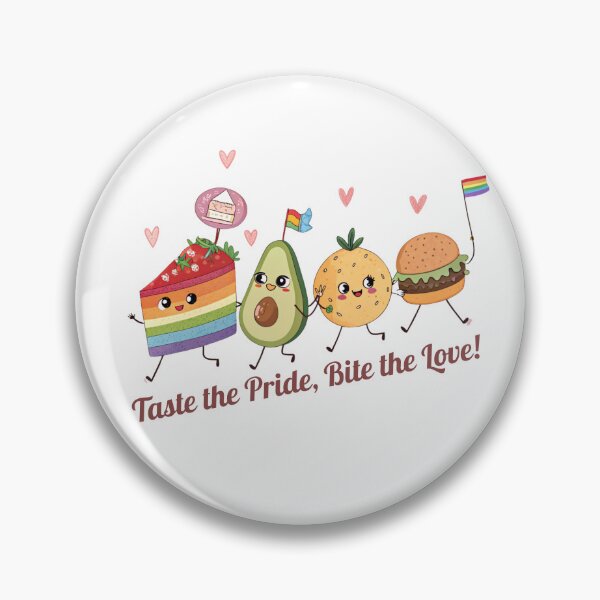 Item preview, Taste the Pride, Bite the Love! – Cute Pride Food Illustration (Pride Month Special)  designed and sold by asliberry.