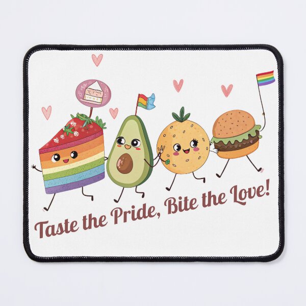 Item preview, Taste the Pride, Bite the Love! – Cute Pride Food Illustration (Pride Month Special) designed and sold by asliberry.