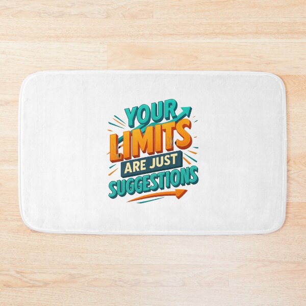 Item preview, Your Limits Are Just Suggestions – Bold 3D Motivational Typography designed and sold by WolfPixelRo.