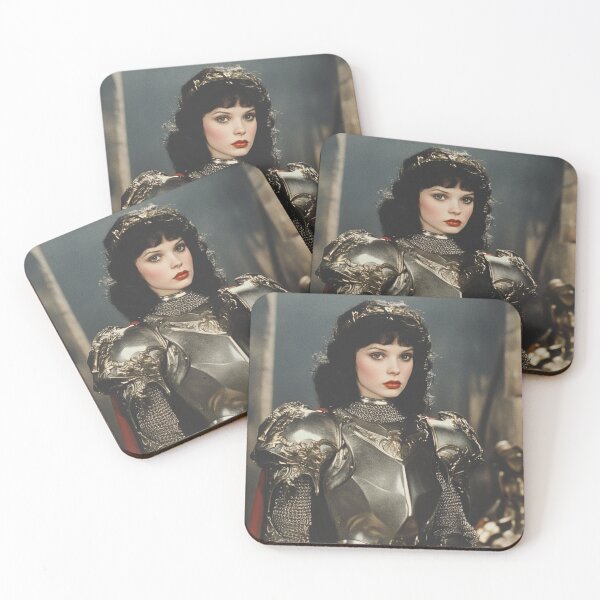 Item preview, Medieval Fantasy Snow White Knight Art Print  designed and sold by Jaspersdigitalart.