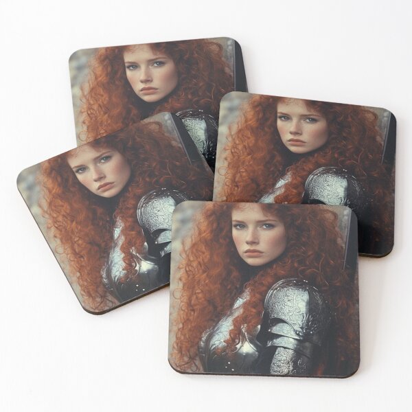 Item preview, Medieval Fantasy Merida Knight Art Print  designed and sold by Jaspersdigitalart.