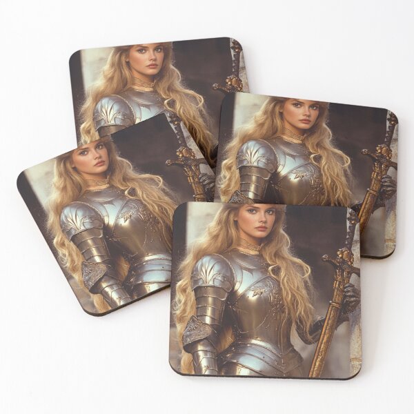 Item preview, Medieval Fantasy Rapunzel Knight Art Print  designed and sold by Jaspersdigitalart.