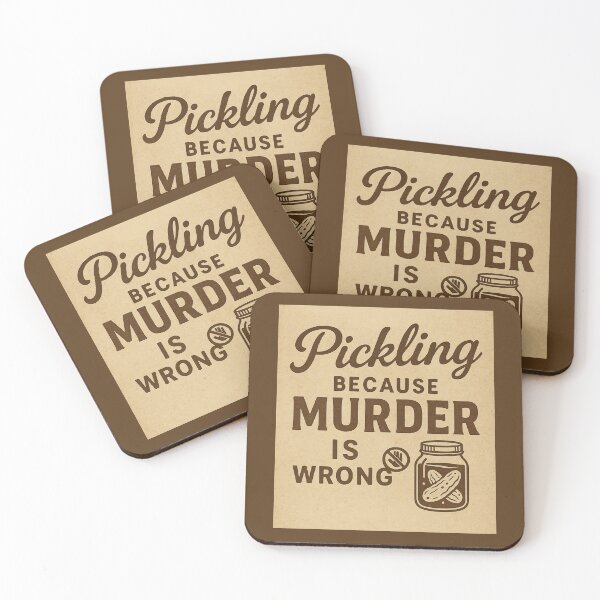 Item preview, Pickling Because Murder Is Wrong – Vintage Sepia Kitchen Design designed and sold by Meandmyshop.