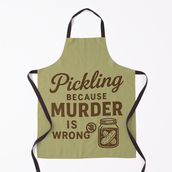 Item preview, Pickling Because Murder Is Wrong – Vintage Sepia Kitchen Design designed and sold by Meandmyshop.