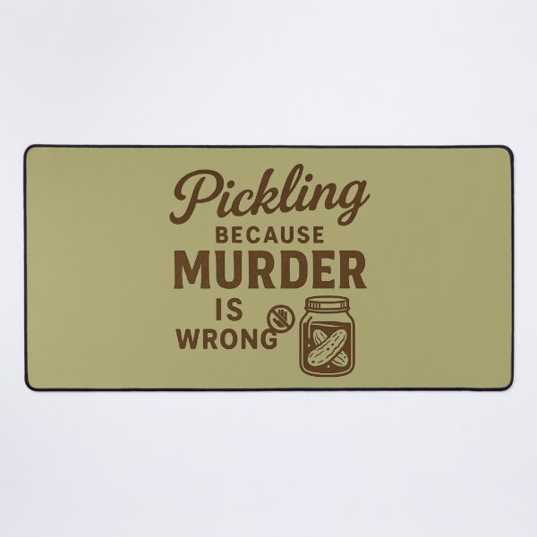 Item preview, Pickling Because Murder Is Wrong – Vintage Sepia Kitchen Design designed and sold by Meandmyshop.