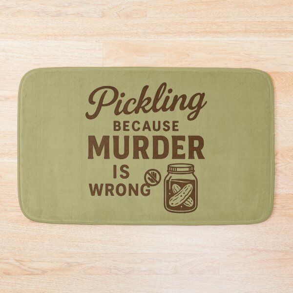 Item preview, Pickling Because Murder Is Wrong – Vintage Sepia Kitchen Design designed and sold by Meandmyshop.