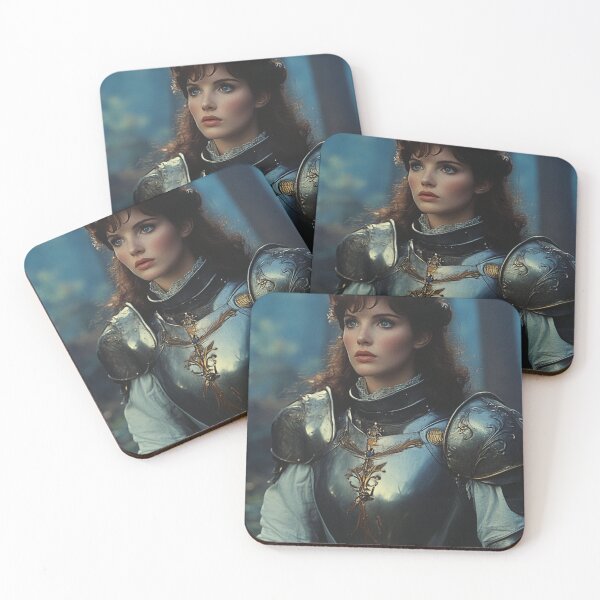 Item preview, Medieval Fantasy Female Belle Knight Art Print  designed and sold by Jaspersdigitalart.