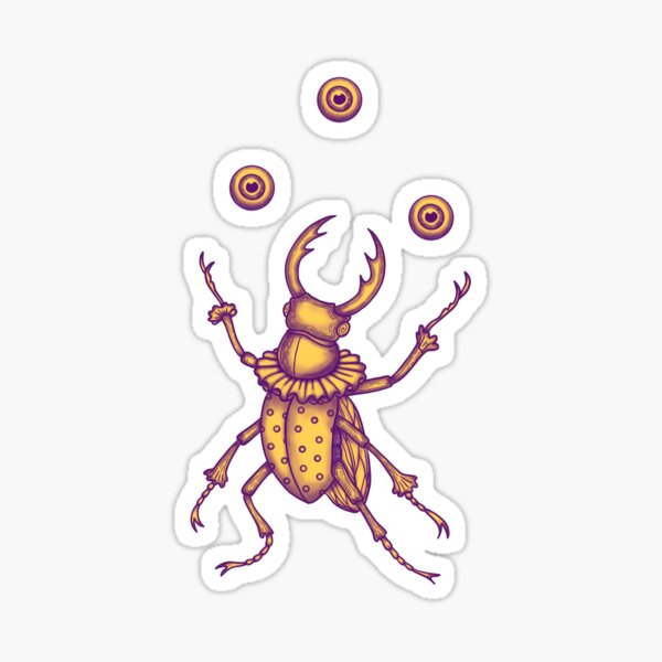 Item preview, Gold Juggling Beetle designed and sold by feralcircus.