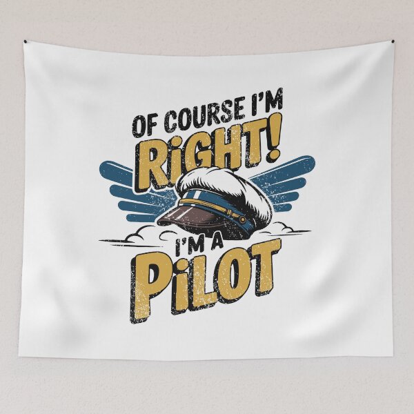 Item preview, Pilot Logic – Of Course I'm Always Right designed and sold by ArtByKatti.
