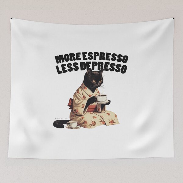 Item preview, More Espresso Less Depresso designed and sold by BUABUABUA.