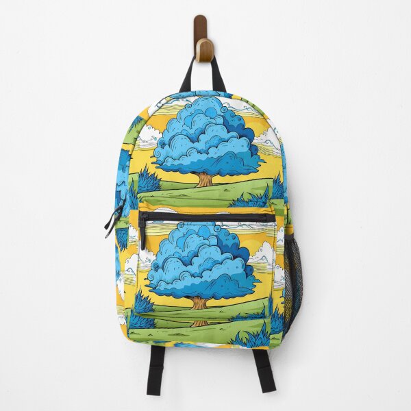 Item preview, Surreal Blue Cloudy Tree in Dreamlike Landscape designed and sold by ART ATTACK ZONE.