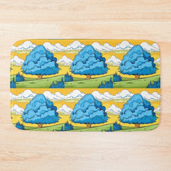 Item preview, Surreal Blue Cloudy Tree in Dreamlike Landscape designed and sold by ART ATTACK ZONE.