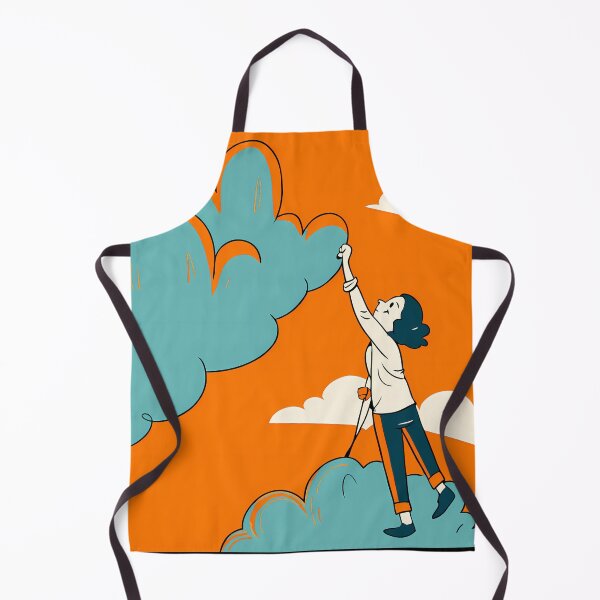 Item preview, Woman Reaching for Clouds in Orange Sky designed and sold by ART ATTACK ZONE.
