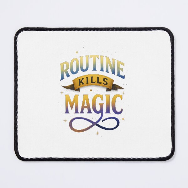 Item preview, Routine Kills Magic - Bold Cosmic Typography Design designed and sold by WolfPixelRo.