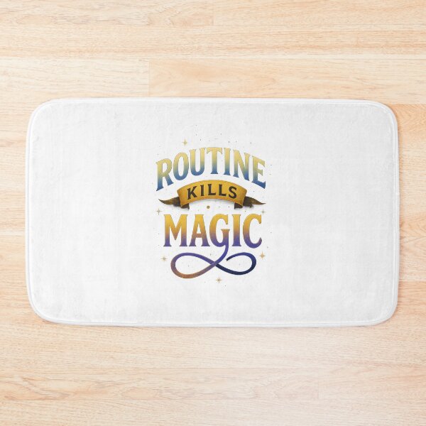 Item preview, Routine Kills Magic - Bold Cosmic Typography Design designed and sold by WolfPixelRo.