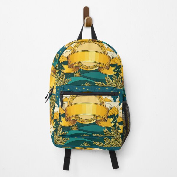 Item preview, Ornate Gold Banner on Whimsical Landscape designed and sold by ART ATTACK ZONE.
