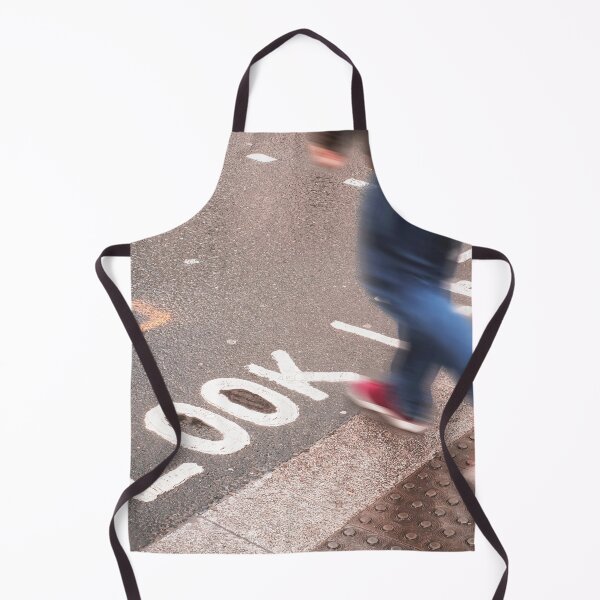 Item preview, London, England I Pedestrian in motion on a crossing with Look Left inscription on the ground under the rain in the urban dynamic of a London street with a retro vintage autumn aesthetic designed and sold by Julie Travel Photography.