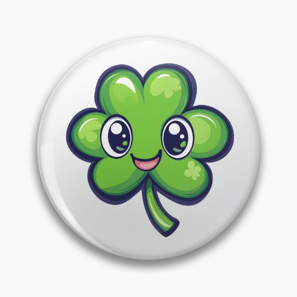Item preview, Happy Green Lucky Clover Character  designed and sold by Mariana Shymkovych.