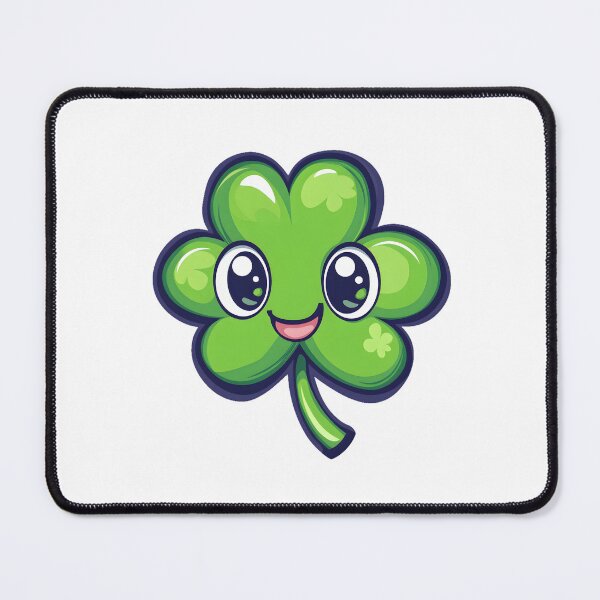 Item preview, Happy Green Lucky Clover Character  designed and sold by Mariana Shymkovych.