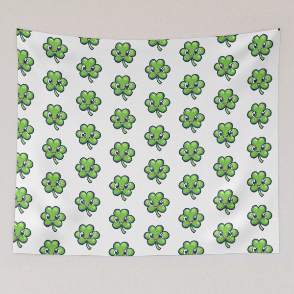 Item preview, Happy Green Lucky Clover Character  designed and sold by Mariana Shymkovych.