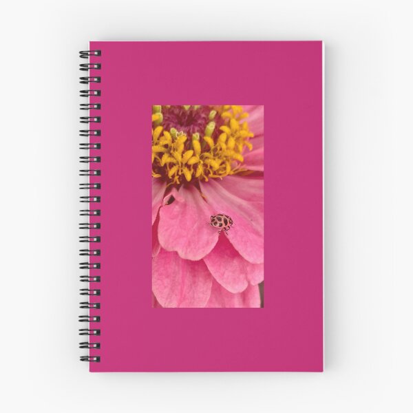Item preview, Pink Ladybug on a Pink Zinnia designed and sold by Moleshavesouls.
