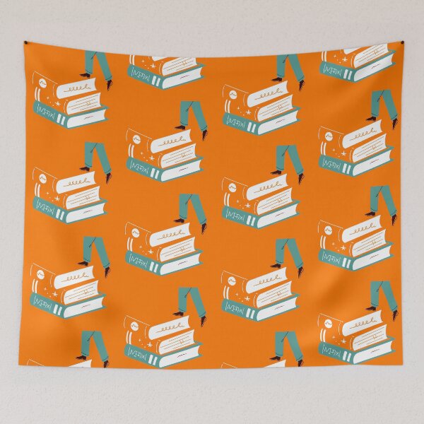 Item preview, Walking on Stack of Abstract Books designed and sold by ART ATTACK ZONE.