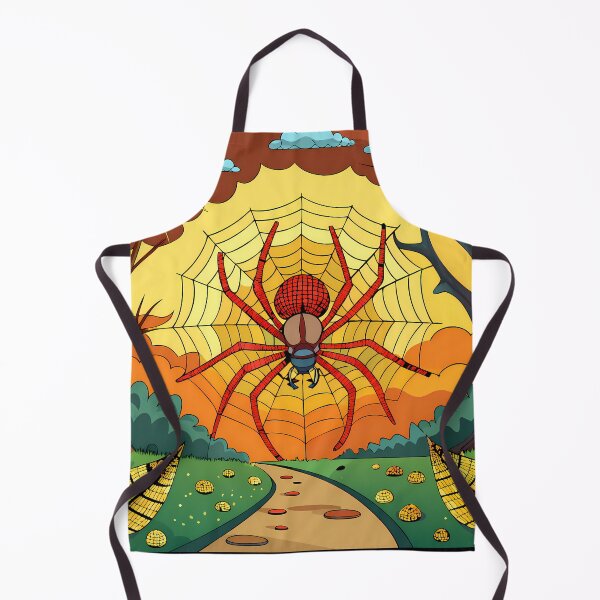 Item preview, Large Spider in Web within Colorful Landscape designed and sold by ART ATTACK ZONE.