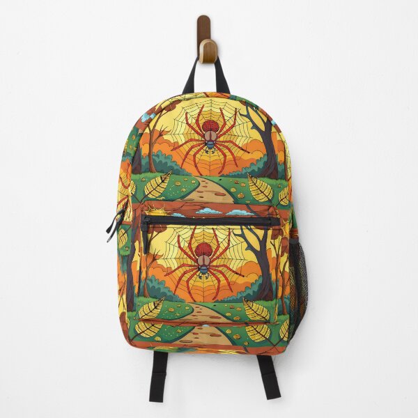 Item preview, Large Spider in Web within Colorful Landscape designed and sold by ART ATTACK ZONE.
