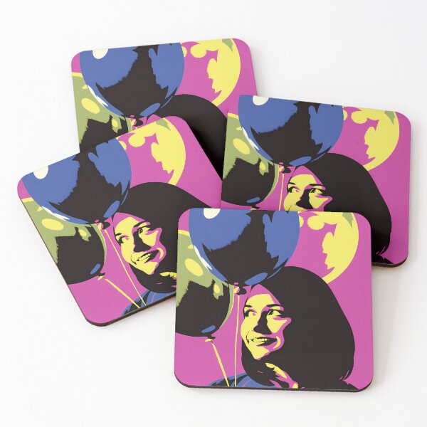 Item preview, Stylized Woman with Colorful Balloons Portrait designed and sold by ART ATTACK ZONE.