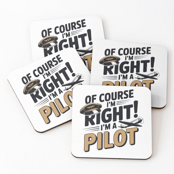 Item preview, Funny Pilot Logic – Of Course I'm Always Right designed and sold by ArtByKatti.