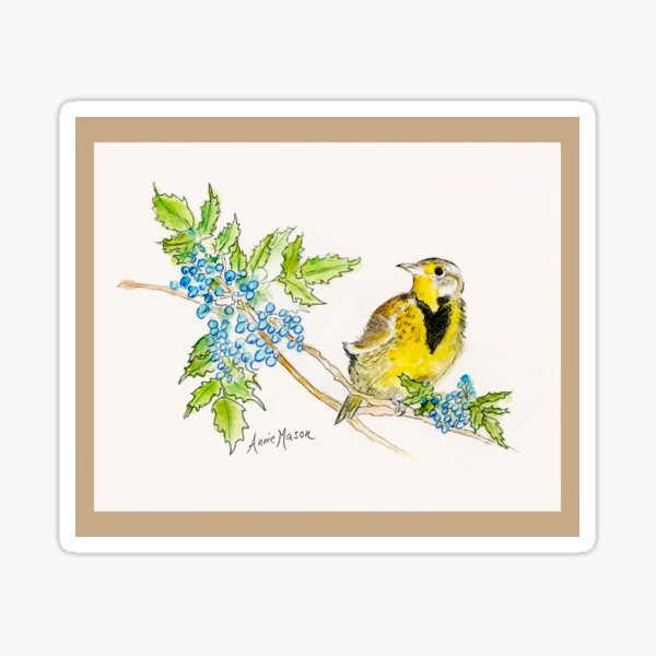 Oregon - state bird and flower Sticker