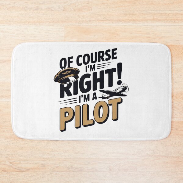Item preview, Funny Pilot Logic – Of Course I'm Always Right designed and sold by ArtByKatti.