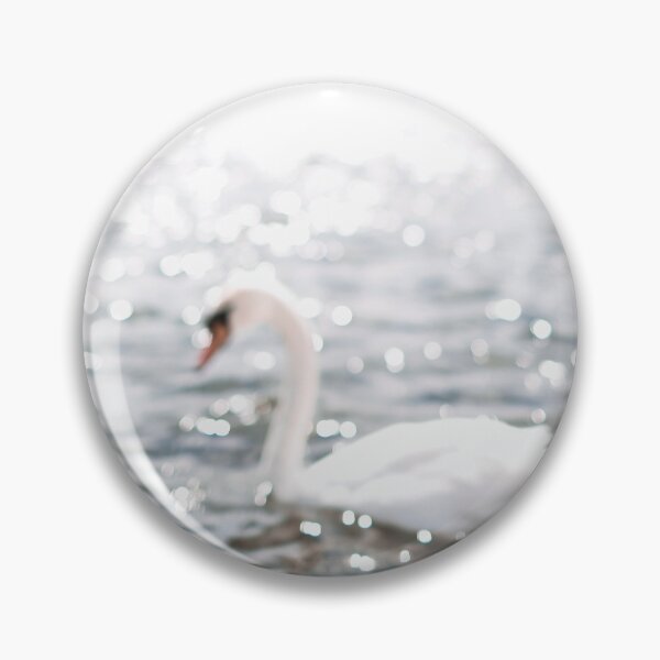 Item preview, London, England I Swan on shimmering lake of Hyde Park natural and peaceful in the midst of nature with a photographic blur and autumn light pastel color aesthetic like Central Park in New York city designed and sold by Julie Travel Photography.