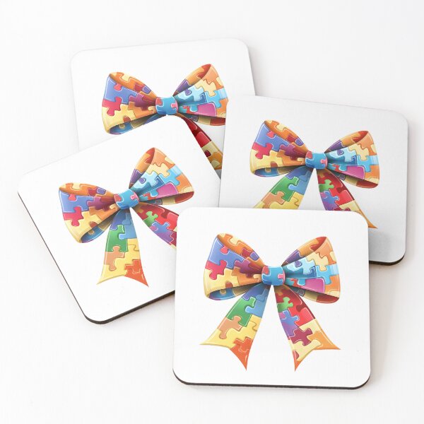 Item preview, Autism Awareness Puzzle Ribbon Style Decorative Bow designed and sold by Mariana Shymkovych.