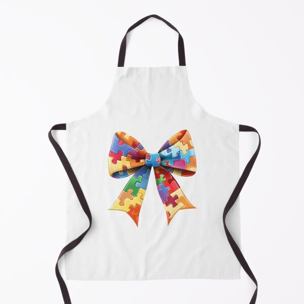 Item preview, Autism Awareness Puzzle Ribbon Style Decorative Bow designed and sold by Mariana Shymkovych.