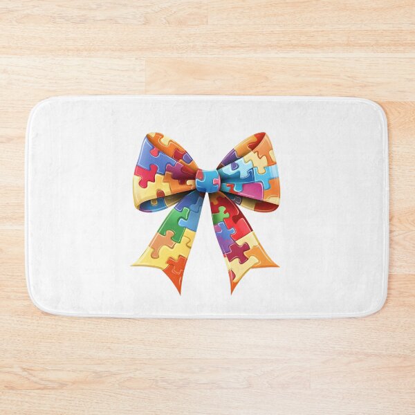 Item preview, Autism Awareness Puzzle Ribbon Style Decorative Bow designed and sold by Mariana Shymkovych.