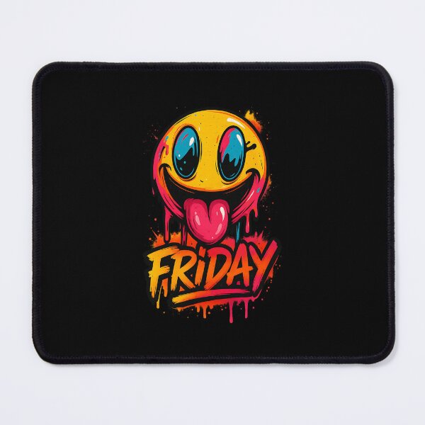 Item preview, Freaky Friday Smiley Face T-Shirt | Neon Drip Retro Vibes designed and sold by MarCinu Art.