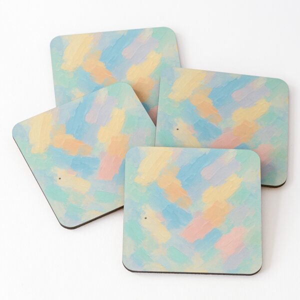 Item preview, Pastel Abstract Acrylic Wall Art – Soft Colorful Modern Painting for Home Decor designed and sold by KishShop.