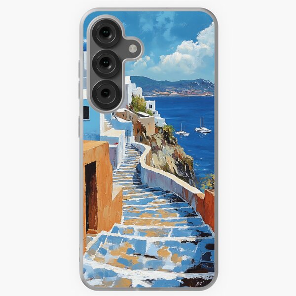 Item preview, Serenity Along the Santorini Coast designed and sold by daila70.