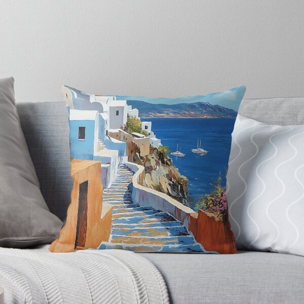 Item preview, Serenity Along the Santorini Coast designed and sold by daila70.