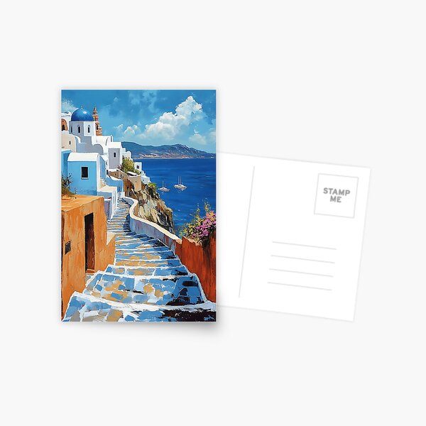 Item preview, Serenity Along the Santorini Coast designed and sold by daila70.