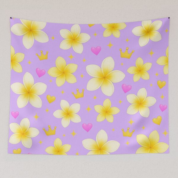 Item preview, Plumeria Flower Pattern - Purple designed and sold by HIMEKARI.