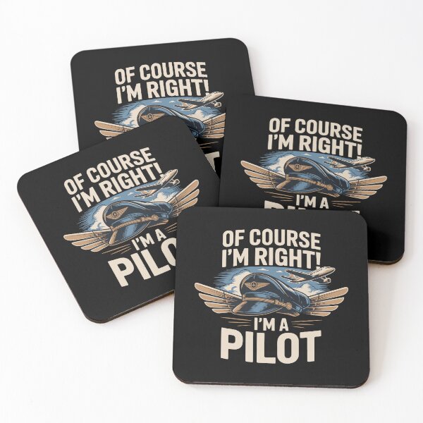 Item preview, Funny Pilot Logic – Of Course I'm Always Right designed and sold by ArtByKatti.