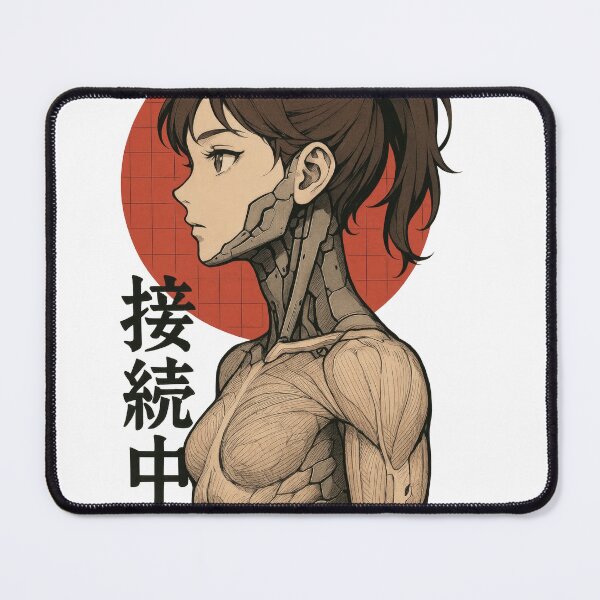 Item preview, Connected Core – Muscular Anime Android Girl Anatomy Art designed and sold by Hirvipelto.