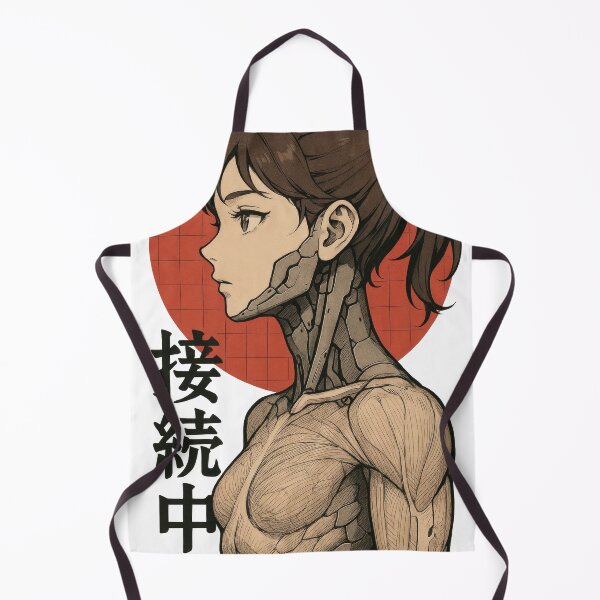 Item preview, Connected Core – Muscular Anime Android Girl Anatomy Art designed and sold by Hirvipelto.