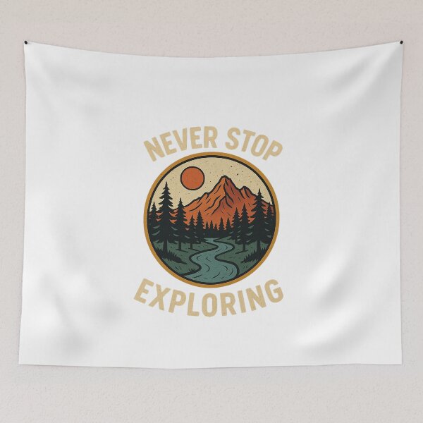 Item preview, Never Stop Exploring designed and sold by Gentle40Winks.