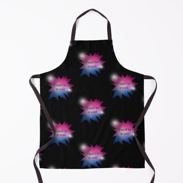Item preview, Bisexual "I Won't Be Erased" Bi Pride Graphic Art designed and sold by BluOddities.